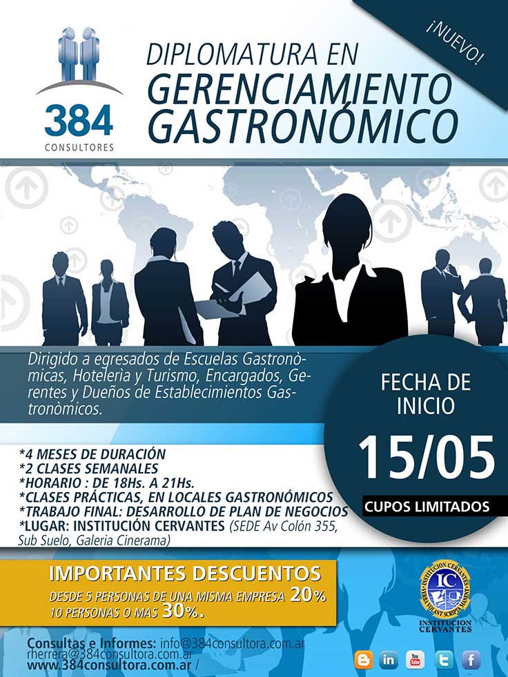 Afiche - Diplomatura en Gerenciamiento Gatronómico