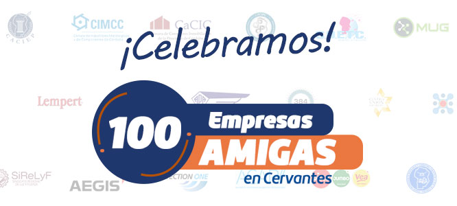 Ya son 100 las empresas e instituciones Amigas de Cervantes!